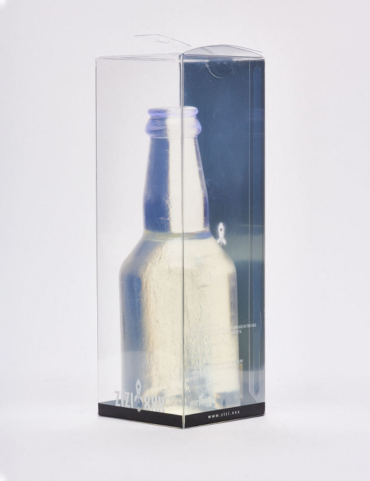 Transparent bottle-shaped Anal Plug B-Bitch From Zizi XXX packaging