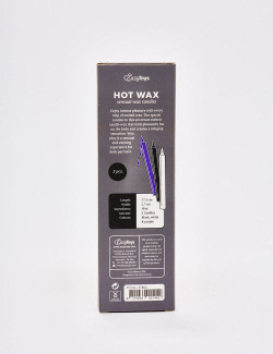 Set of 3 SM Candles Sensual Hot Wax packaging