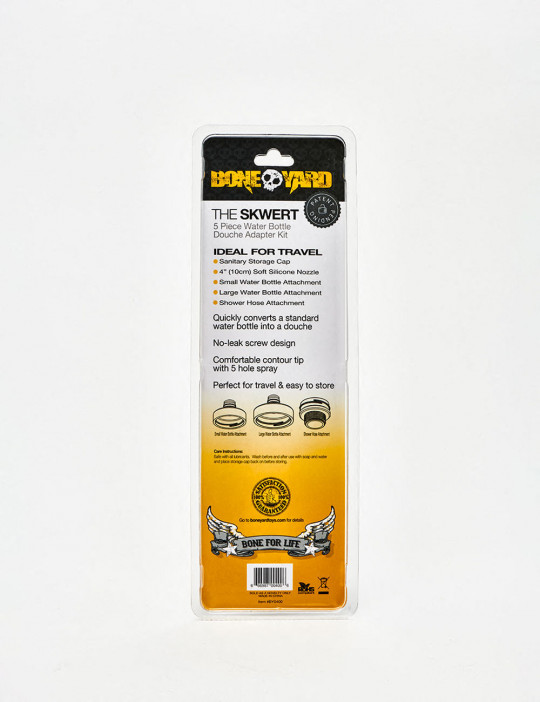 Water bottle douche adapter kit from Bone Yard