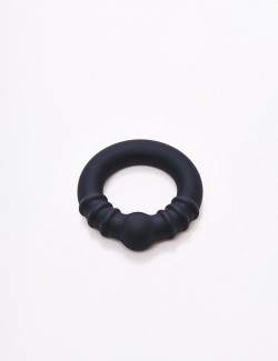 Packaging Fusion Holeshot Black Silicone Cock Ring Size M from Sport Fucker