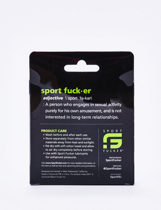 The Wedge Red TPR Cock Rings from Sport Fucker back packaging