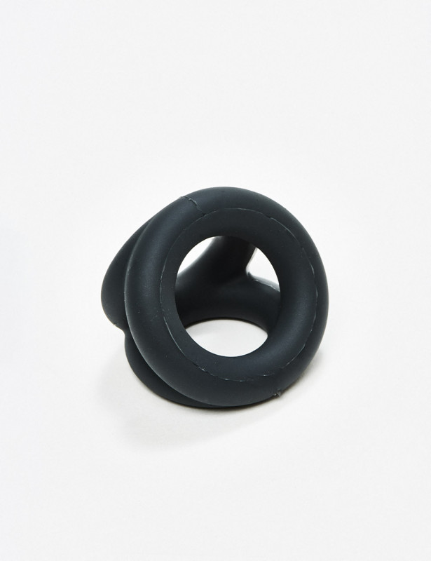 Grey Silicone Open Cock Sling Boners