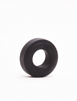 Black Silicone Cock Ring Huj C from Hunkyjunk packaging
