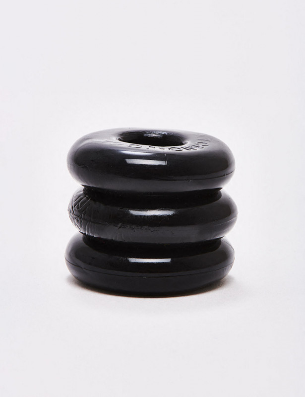 Pack of 3 black Cock Rings Flex TPR