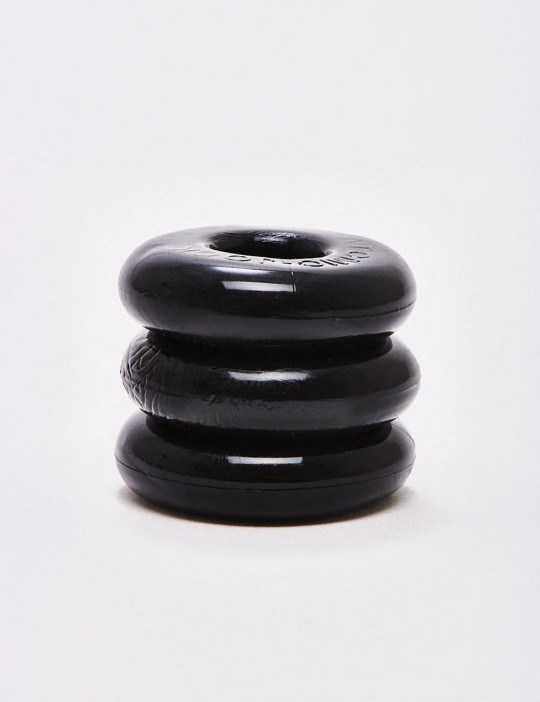 Pack of 3 black Cock Rings Flex TPR