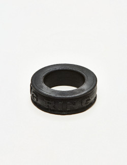 Black Silicone Cock Ring pig Ring from Oxballs packaging
