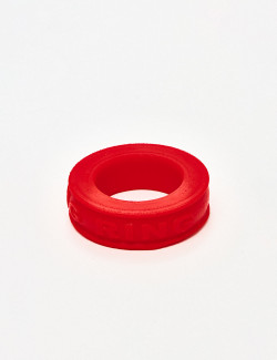 Red Silicone Cock Ring Pig Ring from Oxballs packaging