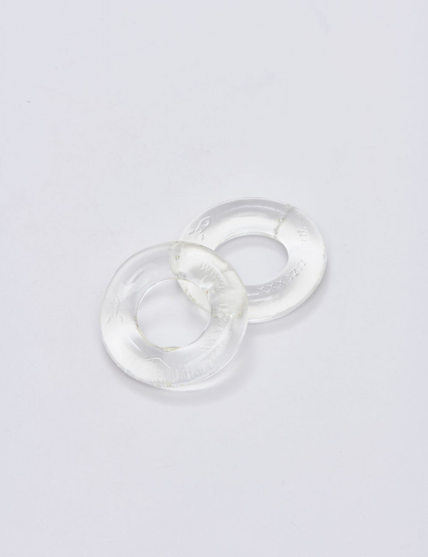 Pack of 2 transparent silicone cock ring from Zizi XXX