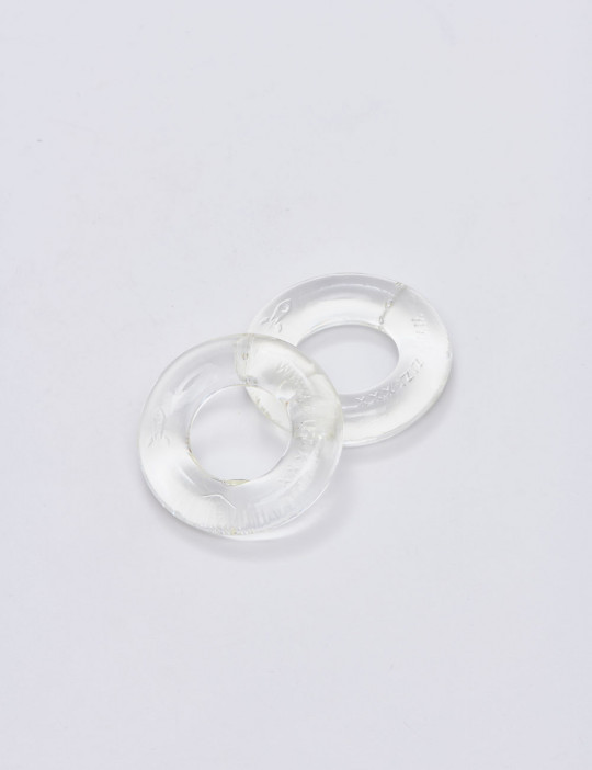Pack of 2 transparent silicone cock ring from Zizi XXX