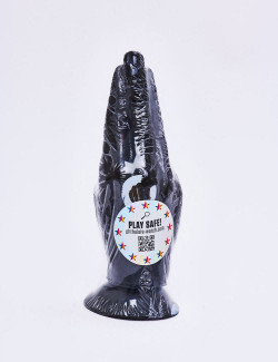 21cm Hand-shaped Butt Plug from All Black