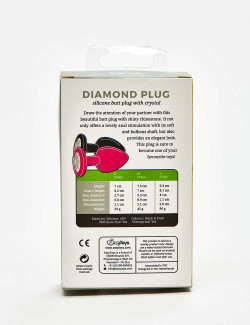 Diamond silicone Butt Plug front packaging