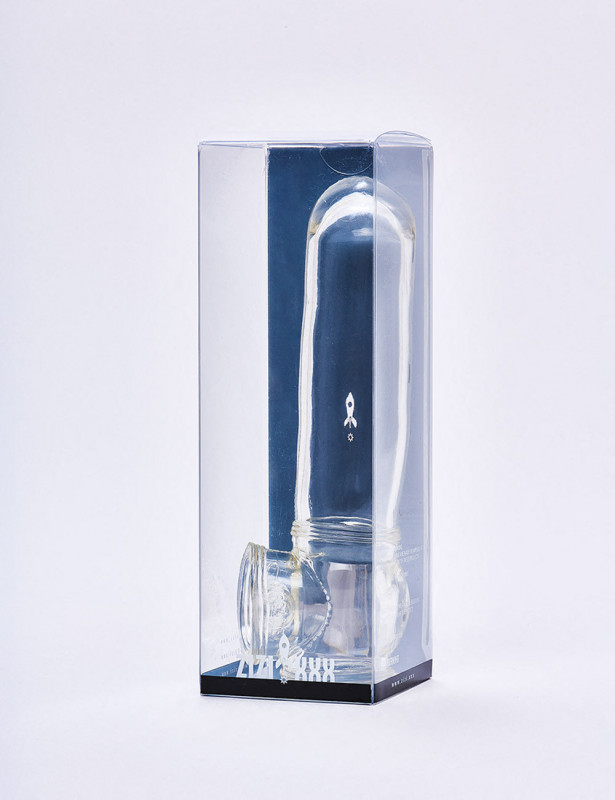 Transparent Penis Sleeve Megamen 19cm packaging