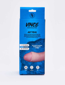 Realistic XL dildo Vince front packaging