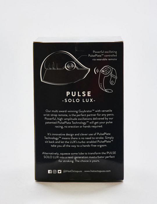 Vibrating Masturbator Pulse solo lux packaging