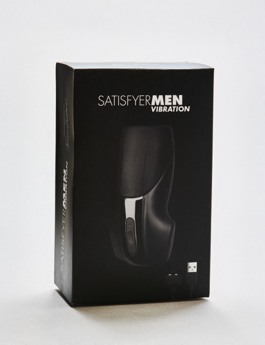 Vibrating Masturbator Men Vibration from Satisfyer side packaging