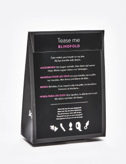 Blindfold Tease Me from kink front packaging