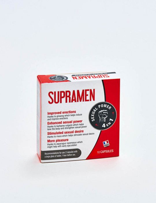 Sexual stimulant SupraMen 10 capsules  Packaging
