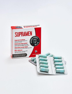 Sexual stimulant SupraMen 20 capsules Packaging