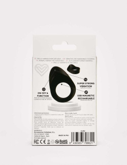 Black Vibrating Cock Ring from Latetobed front packaging
