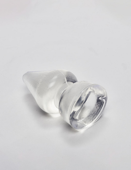Transparent anal plug Vendôme 16 cm succion cup