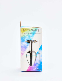 Small Rainbow Gem Butt Plug from Booty Sparks packaging