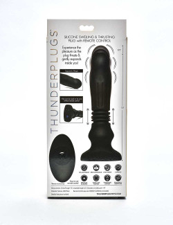 Vibrating & Swelling Butt Plug From Thunderplugs front packaging