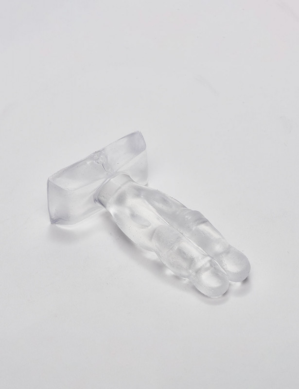 Transparent anal plug 10cm Two Fingers