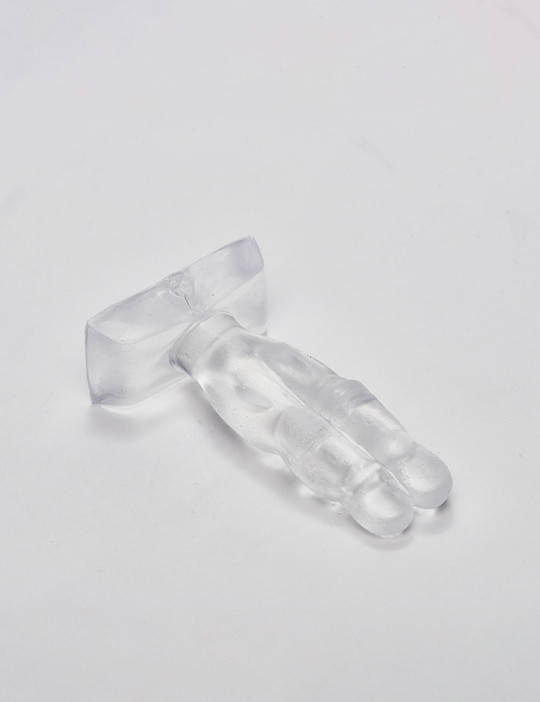 Transparent anal plug 10cm Two Fingers