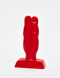 Red anal plug 10cm Two Fingers Zizi XXX packaging