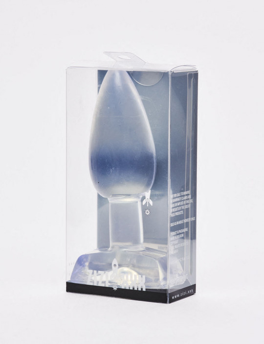 Transparent anal plug 11cm Raise Zizi XXX packaging