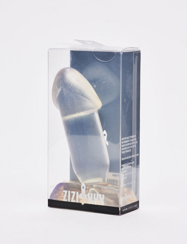 Transparent anal plug 10cm Kokku Zizi XXX packaging