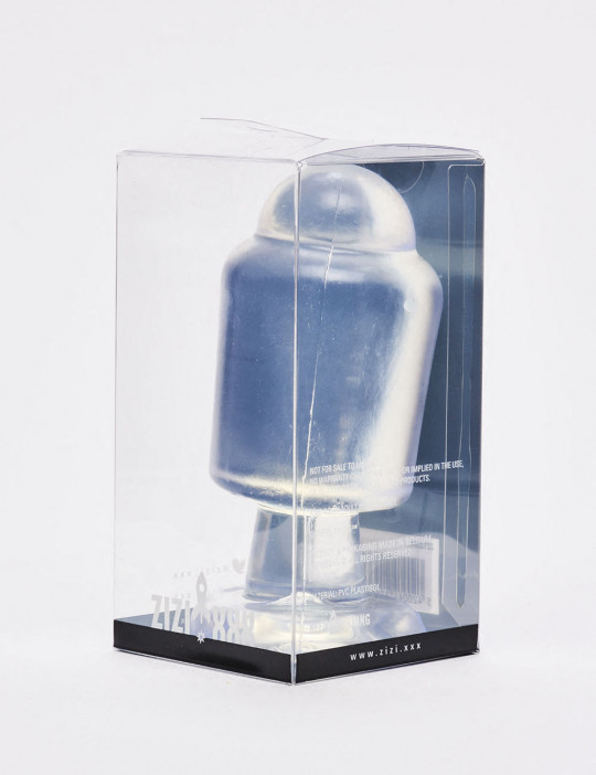Transparent anal plug 14cm Magnus Zizi XXX packaging