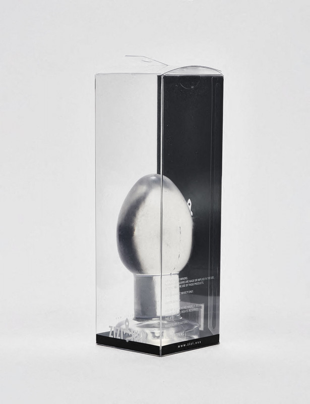 Transparent anal plug 13cm Quest Zizi XXX packaging