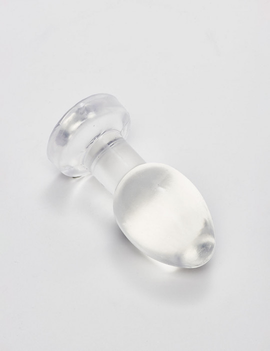 Transparent anal plug 13cm Quest