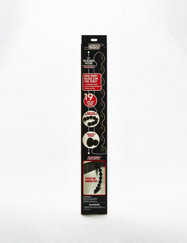 Big Dildo Big Beaded Hose 48cm from Hosed back packaging