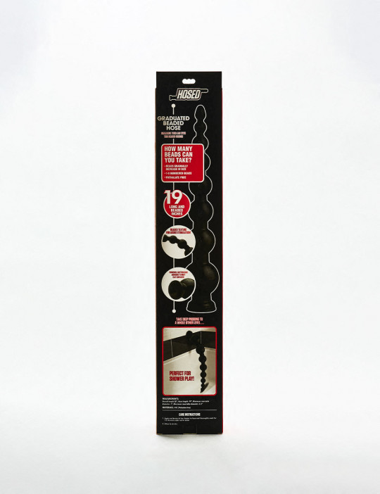 Big Dildo Graduated Bead Hose 48cm from Hosed back packaging