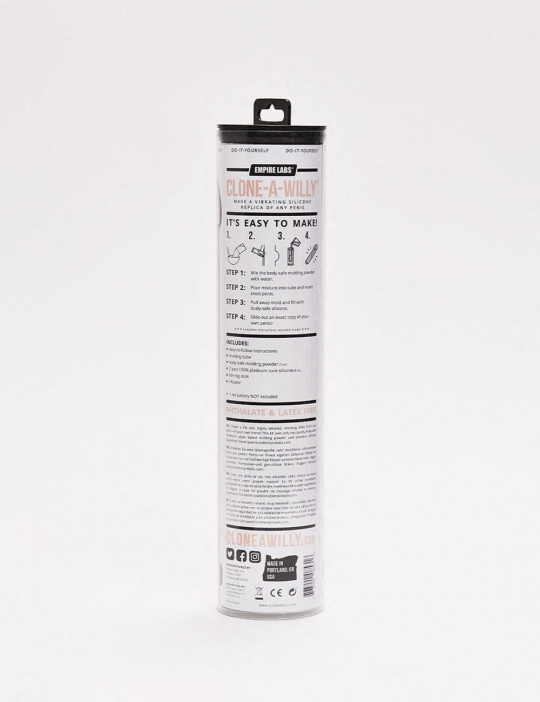 Penis Casting Kit Clone a Willy packaging