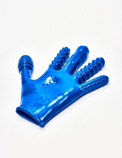Finger Fuck Blue Penetration Toy From Oxballs packaging