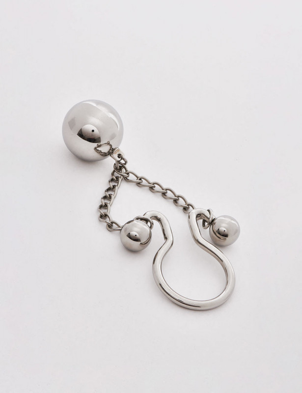 Small Omega Steel Cock Ring From Dark Line