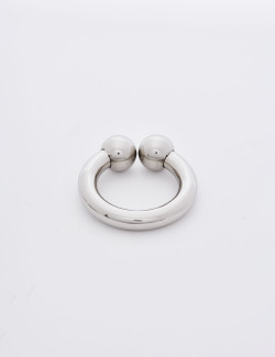 40mm Ze Big Horse Shoe Steel Cock Ring From Dark Line