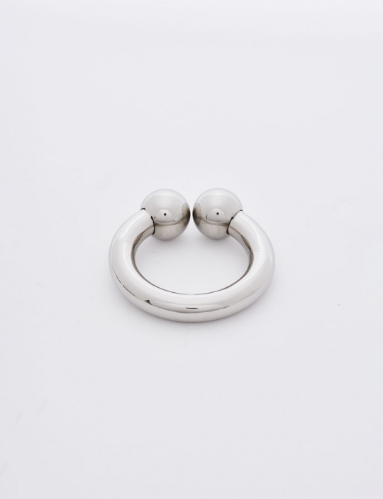 40mm Ze Big Horse Shoe Steel Cock Ring From Dark Line