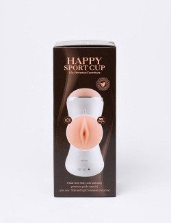 Vibrating Masturbator Happy Sport Cup by Shequ packaging